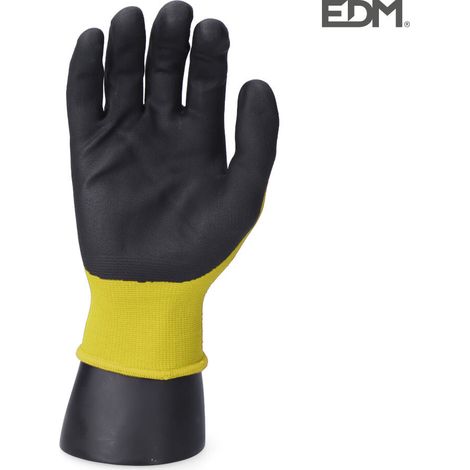 edm Arbeits-Handschuhe gelb Größe 8 Polyester Polyurethan (1/3)
