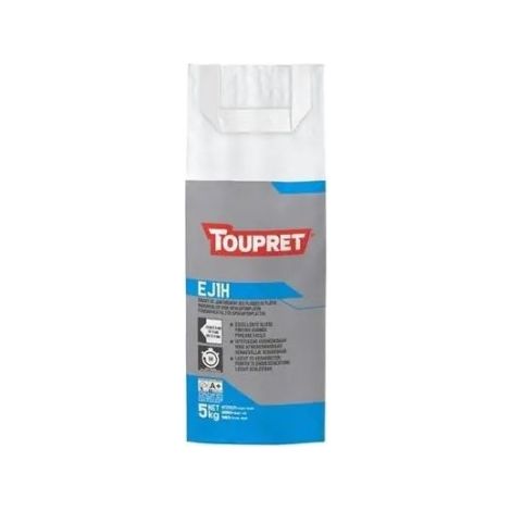 Toupret Enduit pour bandes à joint à prise rapide 1 h 5 kg – Jointoiement des plaques de plâtre