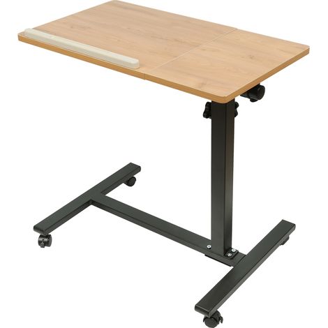 Skecten Mesa de Computadora de Altura Ajustable /Escritorio de computadora portátil con Ruedas