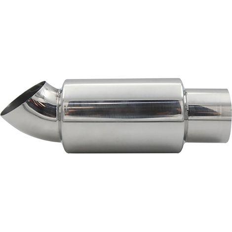 2,5 Pouces/63mm Silencieux d'échappement Entrée d'air d'échappement En Acier Inoxydable Résonateur d'échappement Coude Silencieux Moteur Diesel Bout d'échappement Sortie Pour Camion Suv Berline (1/5)