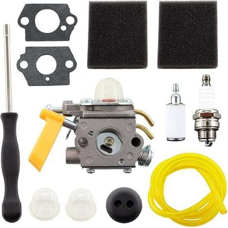 C1U-H60 308054012 Vergaser mit Luftfilter für Ryobi Homelite 25cc 26cc 30cc 46cc Heckenschere Kettensäge 308054003 308054008, Ryobi RBC30SET RLT30CET RHT2660DA RBC26CDS RBC26CDS