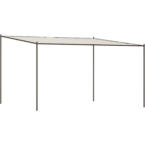 Vidaxl – Belvédère blanc 4x4 m – Tonnelle en polyester imperméable – Cadre en acier thermolaqué – Pour événements extérieurs