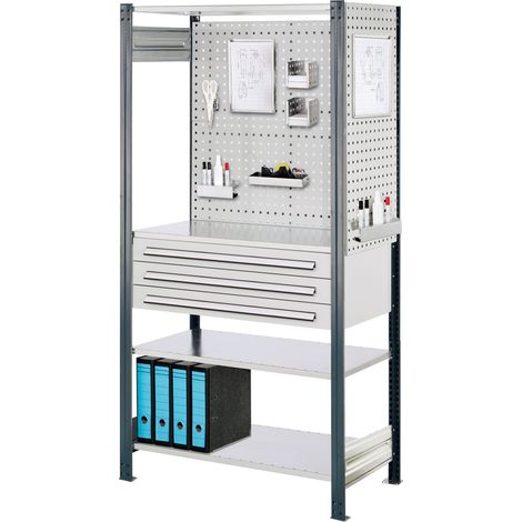 Kappes ®RasterPlan Steckregale 2000x1000x500mm Modell 4 anthrazitgrau