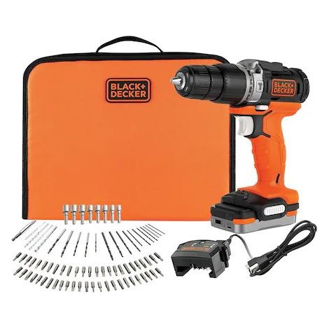 BLACK+DECKER - 12V Akku-Schlagbohrmaschine, mit Tasche, 1x 1,5 Ah Li-Ion Akku, Ladegerät BDCHD12S1-XJ (1/5)