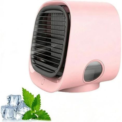 Mini Climatiseur Portable Easy Fresh – Rafraîchisseur d'air 300 ml, 3 vitesses - Veilleuse LED 7 couleurs - A BLANCHISSEUR DE DENTS (1/4)