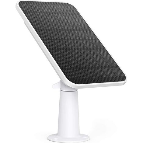 certifié Panneau solaire, Compatible avec la caméra eufyCam, Charge continue, Panneau solaire de 2,6 W, Résistance aux intempéries IP65 (1/5)