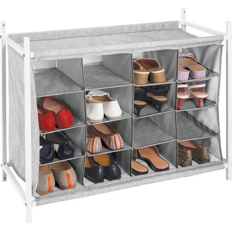 Platzsparender Schuhschrank mit 16 Fächern (1/5)