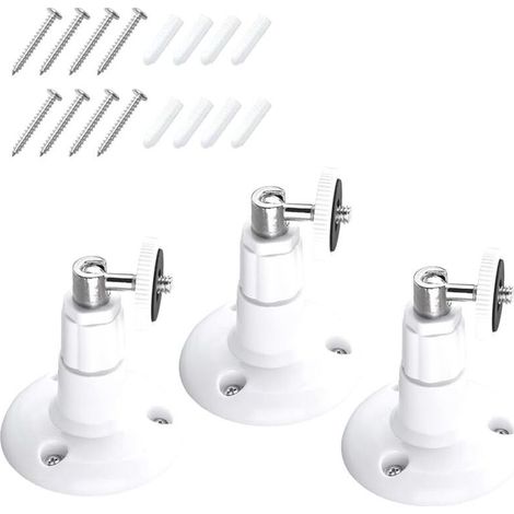 3 Pack 360° Adjustable Wall Mount - Compatible with Ring Stick Up Cam Pro - 360° Adjustable - for 1st Generation Indoor Camera (1/5)