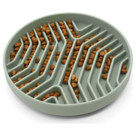 Gamelles à alimentation lente en silicone avec ventouses, anti-étouffement, réduisant l'ennui et l'anxiété, pour chiens et chats de petite à moyenne taille (1/5)