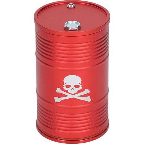 Cendrier cylindrique en alliage d'aluminium résistant à la chaleur, portable pour voiture, rouge (1/5)