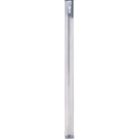 Wassersäule für den Garten 100 cm Edelstahl Rund vidaXL