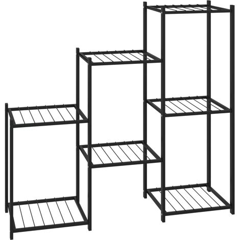 Jardinière,Bac à fleurs,Pot de fleurs 83x25x80 cm Noir Fer CFW65780 (1/5)