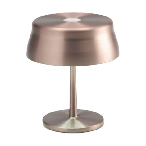 Zafferano Sister Light Mini Wi-fi Lampada a led smart da tavolo Rame ricaricabile e dimmerabile - 2200-2700-3000-4000K 3,2W h17cm