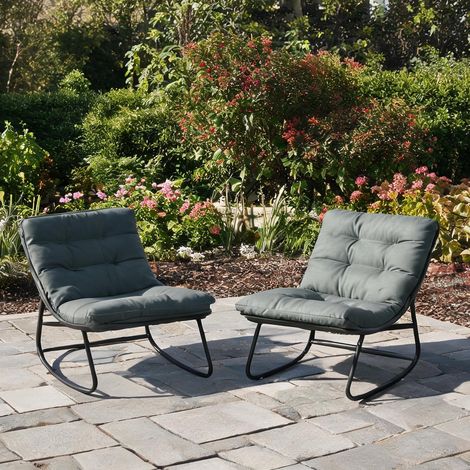 Fauteuil gris foncé en polyester 101 x 64 x 71 cm (1/5)