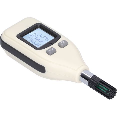 Digitales Thermometer-Hygrometer mit hoher Genauigkeit, Temperatur- und Feuchtigkeitsmesser mit hintergrundbeleuchtetem LCD-Display (1/5)