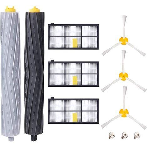 Pièces accessoires pour iRobot Roomba 800 805 860 861 865 866 870 871 876 880 885 886 890 895 896 900 960 966 980, Remplaçant Filtres et Brosses Kit pour Aspirateur Robot - 11in1 (1/5)