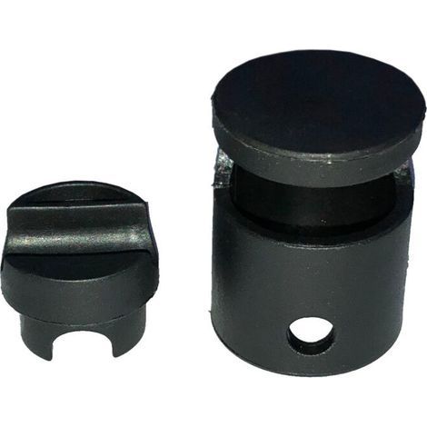 Capuchon noir pour trampoline avec filet de sécurité intérieur – Plastique de qualité – Protection contre blessures – Compatible avec autres marques (1/2)