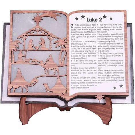 Livre décoratif artistique en bois avec LED, cadeau idéal pour les amateurs d'art et de culture
