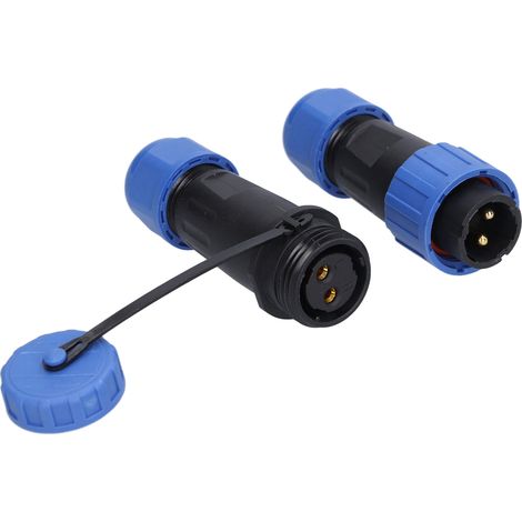Luftfahrtstecker IP68 wasserdicht, lötfrei, Stecker-Buchse-Paar, 2-polig, 250 V, 20 A, LP16 (1/5)