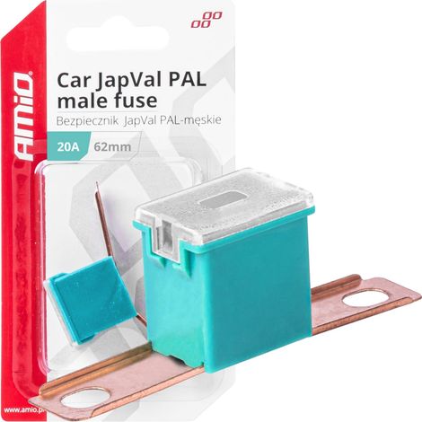 Fusible macho para coche Japval PAL de 62 mm y 20 A amio-03426 (1/4)