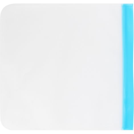 Sacs de conservation alimentaire en PEVA, sacs de conservation pour fruits et légumes en PEVA, bleu mat semi-transparent givré, 28 x 27 cm (1/5)