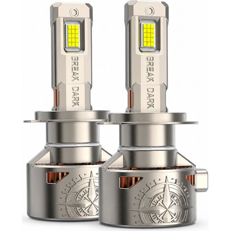 Ampoule LED H1 pour Phare de Voiture, 240 W, 24 Puces, Doubles Tubes en Cuivre, Argentée, REDSEA (1/5)