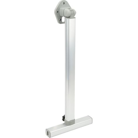 Support de poteau pliable pour camping-car, hauteur réglable de 590 à 775 mm, poteau en forme de T robuste avec pieds anodisés, convient aux camping-cars et aux caravanes. (1/5)