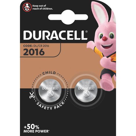 Duracell PILA AL LITIO SPECIALISTICA BOTTONE 2016 2 PZ. 10.00 confezioni