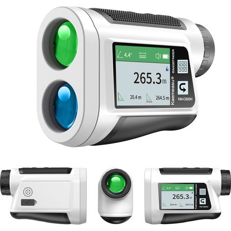 Télémètre de golf avec écran tactile LCD grossissement 6X 600M / 800M télémètre rechargeable USB télémètre haut-parleur fonction de pente verrouillage du drapeau vibration (1/5)