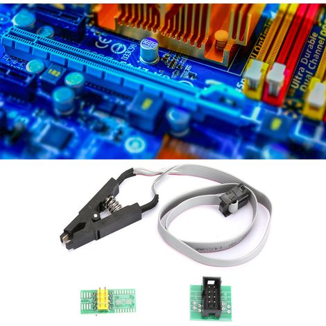 SOIC8 SOP8 Flash-Chip IC Testanschluss Programmierbuchse Adapterplatine Kabel (1/5)