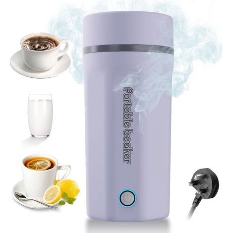 Bouilloire portable, chauffe-eau, gourde de voyage, 501 ml, acier inoxydable (1/5)