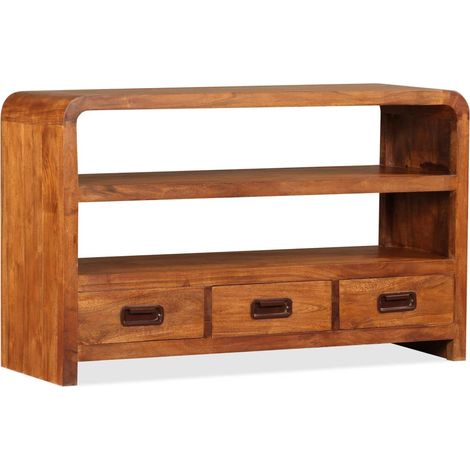 Maison Exclusive - TV-Schrank Massivholz Akazie 90x30x55 cm