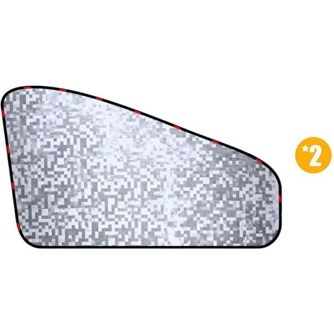 Parasoles magnéticos para ventanas de coche — Ajuste universal — Diseño multiimán — Para el asiento trasero — Juego de 2 piezas (1/5)