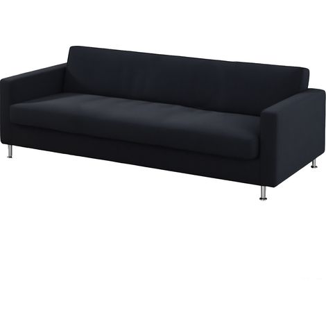 Housse de canapé élastique universelle tout-en-un, housse de canapé d'angle, housse de canapé en cuir, housse intégrale, combinaison quatre saisons, vente en gros, noir, trois places, 190-230 cm (1/5)