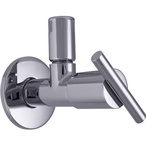 JS DESIGN-TEC VENTIL D'ANGLE, N. AUTONOME SPARTA, 1/2", CHROME HAUT BRILLANT, DVGW (1/3)