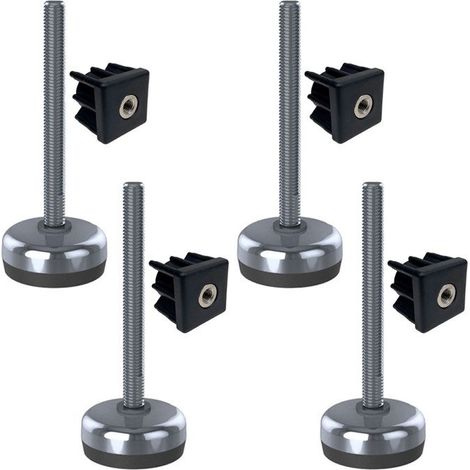 Piede di livellamento - NGI - M - 10x100x50mm - Inossidabile - Inserti in plastica robusti