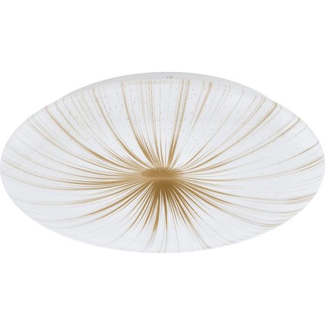 Luminaire plafonnier Nieves 1, Ø 41 cm, panneau LED effet cristal (1/5)