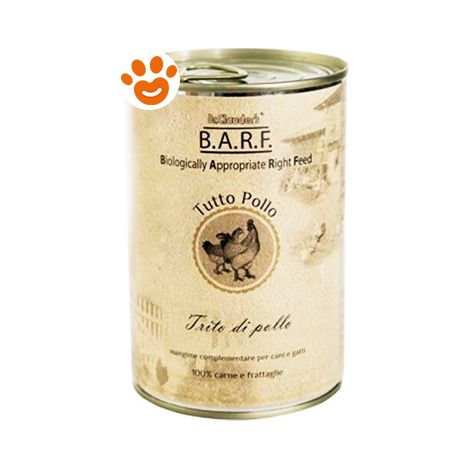 Barf Dog &amp Cat Trito Pollo  - Barf Dog &amp Cat Trito Pollo - Lattina Da 400 Gr