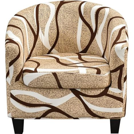 Housse Fauteuil Cabriolet 1 Place Housse de Chaise 2 pièces avec Housse de Coussin Une Vie Différente (1/5)