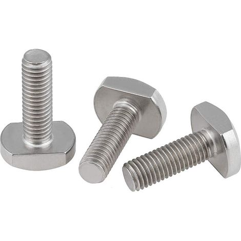 T Boulon de vis Boulon Outil de fermeture pour T-slotted Aluminium Profilé en Acier Carbone M8×16mm,3 pcs (1/5)