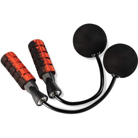 Corde à sauter sans fil pour fitness - Noire, anti-emmêlement, lestée avec poignées en mousse mémoire pour hommes, femmes et enfants (1/5)