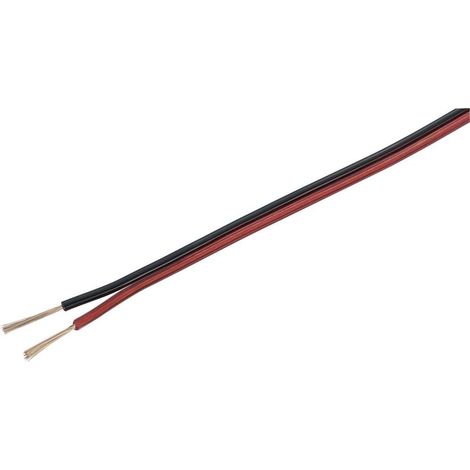 Câble haut-parleur TRU COMPONENTS 93030c484 1565746 2 x 0.8 mm² rouge, noir 100 m (1/2)