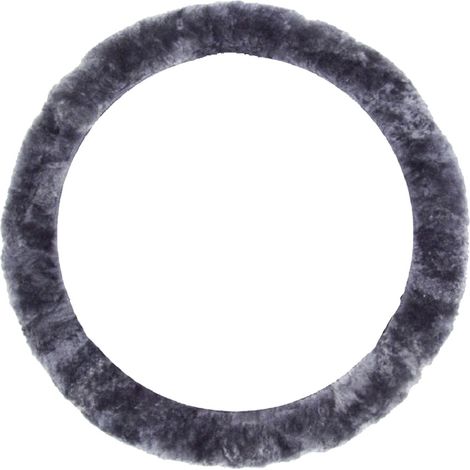 IWH Lenkradbezug (L x B x H) 350 x 350 x 40 mm Echtes Lammfell Anthrazit 35 - 41 cm
