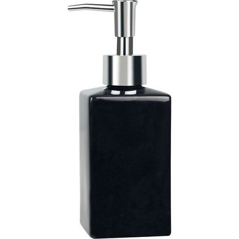 Spirella Distributeur de savon Céramique QUADRO Noir (1/2)