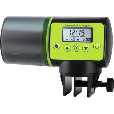 Distributeur nourriture poisson 200 ml LCD – 4 repas/jour – aquarium/tortue