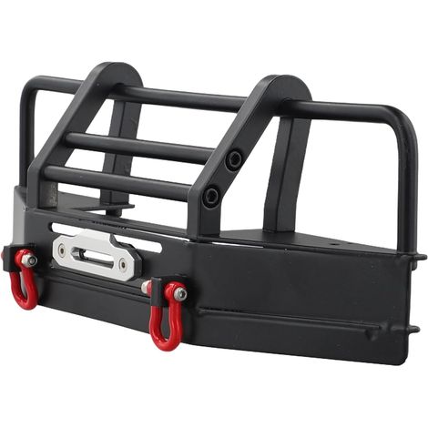 Pare-Chocs en Métal avec Support de Treuil pour Voiture sur 1/10 RC Axial SCX10 90046 90047 -D90 D110, Pièces de Mise à Niveau