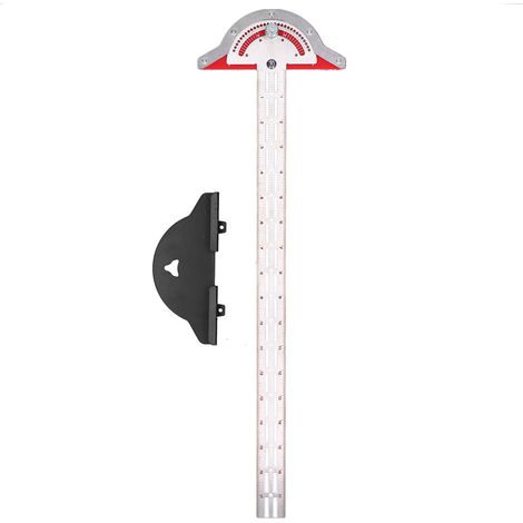 Règle de bord 20 pouces, rapporteur d'angle pour menuisier, outil de mesure en bois (1/5)