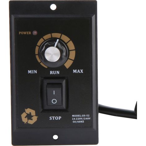Contrôleur vitesse moteur AC 220V – 50/60Hz – 300/400/500W – régulateur électrique (500W) (1/5)