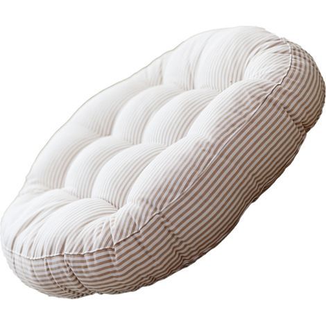 Coussin Au Sol - Coussin Tatami Japonais - Pour Canapé Lit Sol Méditation Lecture - 76 x 76 x 8 cm - Coton Lin (1/5)