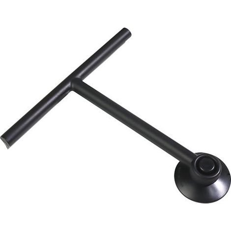 Shower Scraper with Suction Cup Holder - Black - Bathroom Window Squeegee - Silicone Window Hook with Shower Accessories, Home Cleaning Equipment MUMU (1/4)